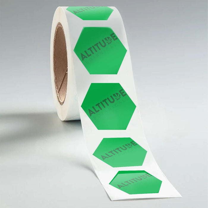 Custom Die Cut Paper Cannabis Labels