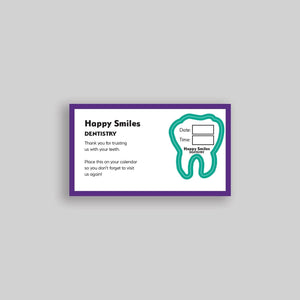 Stomp Business Cards Appointment Cards with Peel-Off Tooth