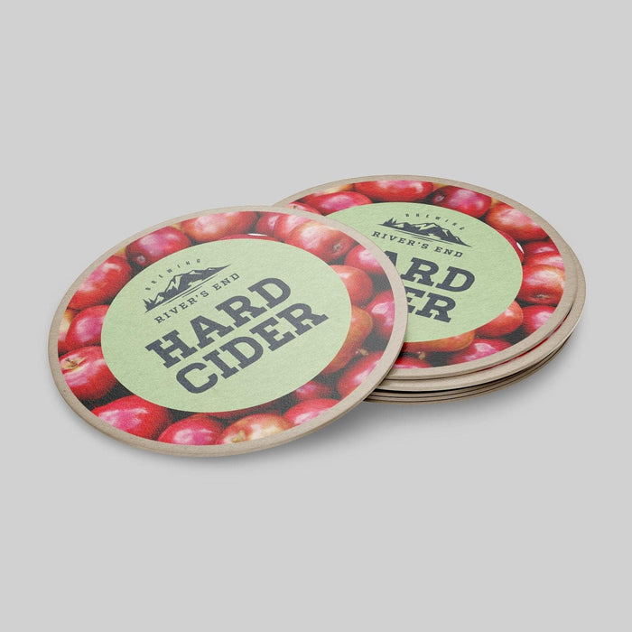 Circle Hard Cider Coasters (Pulpboard)