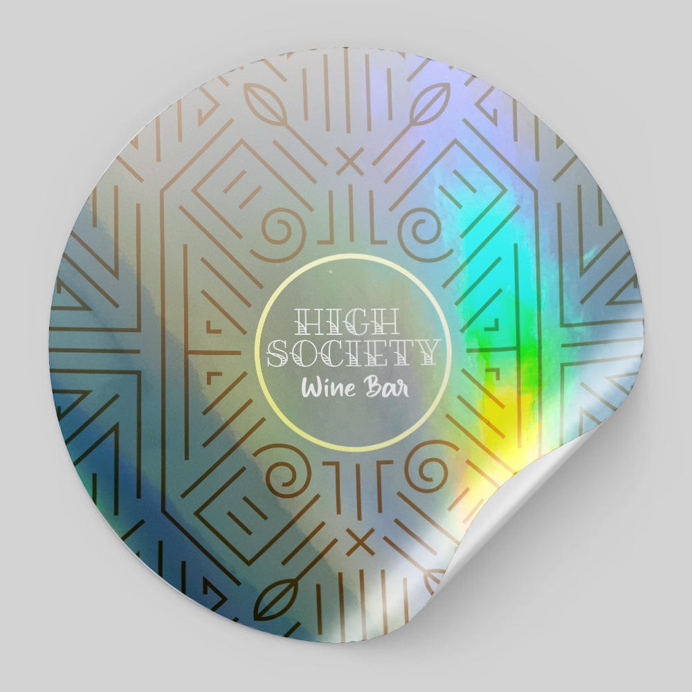 Holographic Circle Stickers | Fast Turnarounds | Stomp Stickers