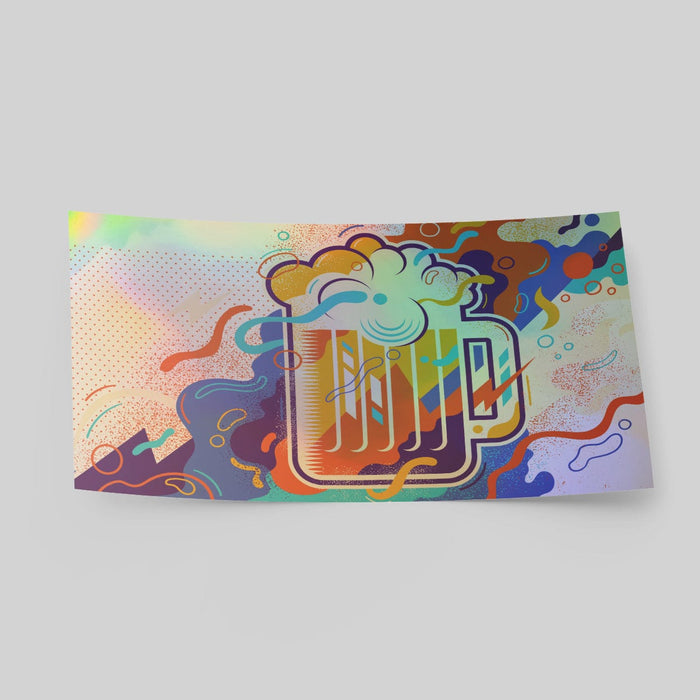 Holographic Square Stickers, Instant Proofs