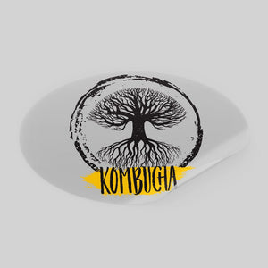 Stomp Kombucha - Stickers Clear Oval Kombucha Stickers
