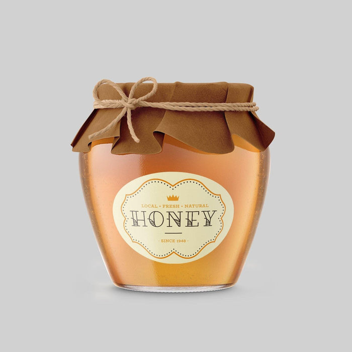 Oval Glossy Honey Labels (Waterproof)
