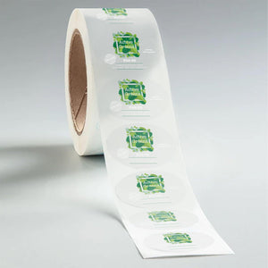 Stomp Health Product - Labels Clear Oval Health Product Labels (Waterproof)