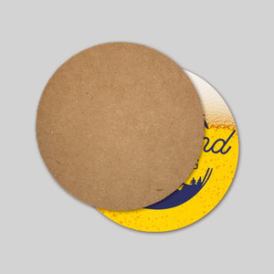 Stomp Coasters 4" x 4" / .018" Wet Strength Paperboard Circle Beer Paper Coasters