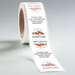 Stomp Food Delivery - Labels Rectangle Paper Food Delivery Labels