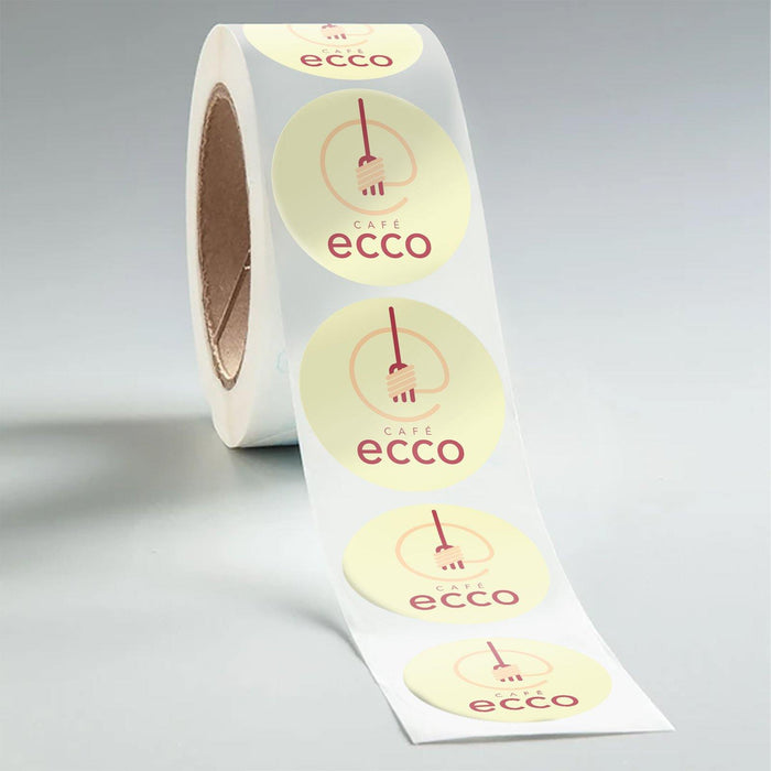 Circle Paper Restaurant To-Go Labels
