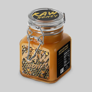 Stomp Honey - Labels Clear Square Honey Labels (Waterproof)
