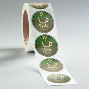 Stomp Other Beverages - Labels Circle Glossy Tea Packaging Labels (Waterproof)