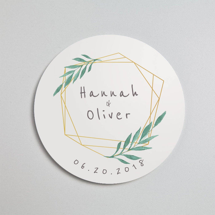 Circle Save The Date Coasters (Pulpboard)