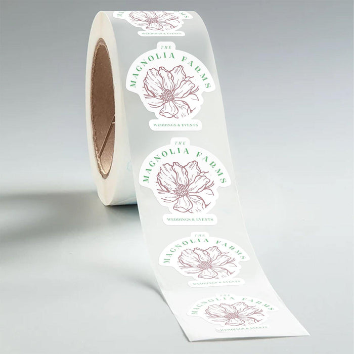 Custom Die Cut Paper Wedding Labels